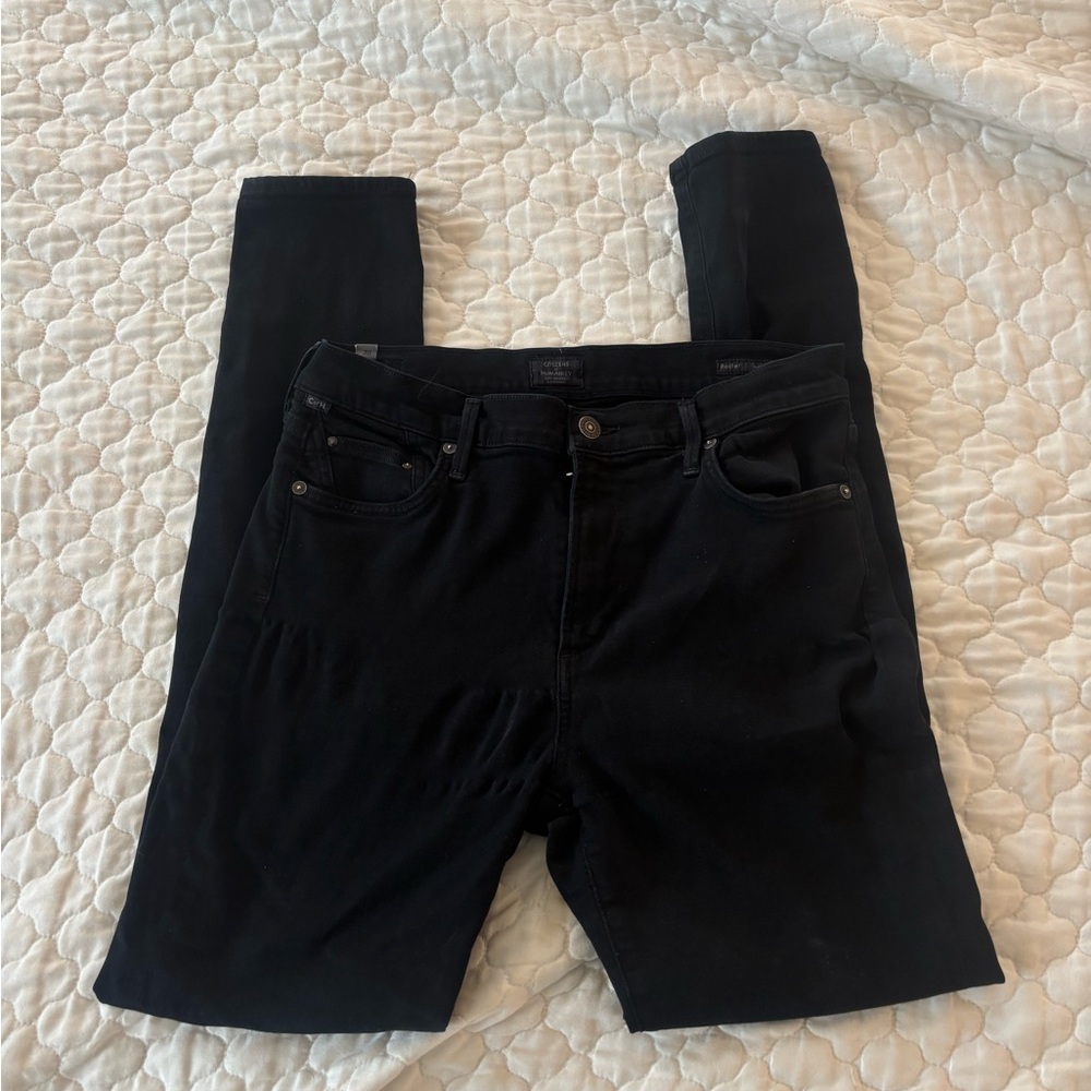 Citizens of Humanity Rocket Mid Rise Skinny Jeans Black Size 30